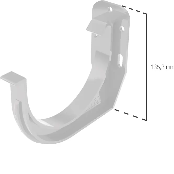 Odkvapový hák Bryza Ø 125 mm plastový grafit