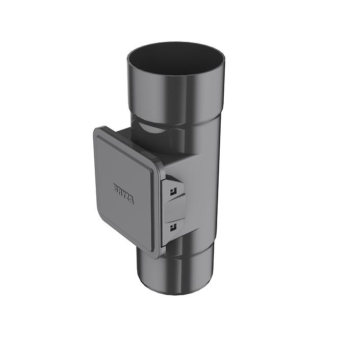 Lapač lístia s dvierkami pre plastové žľaby 110 mm