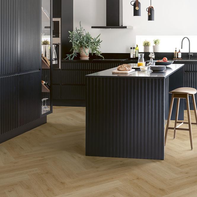 Vinylova podaha LVT RIGID Dub Memfis Herringbone 5+1mm 0,3mm