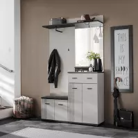 Predsieňový nábytok Hugo II Cc Hg2 Kašmír/Čierna