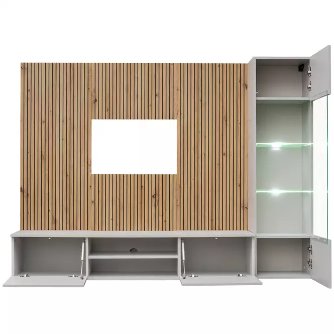 Obývacia stena Xari Pgas Xr L Perla Gray/Artisan