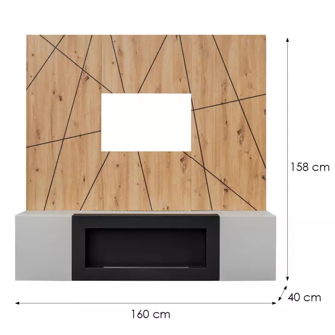 Obývacia stena Xari Pgas Xr G2-K Perla Gray/Artisan