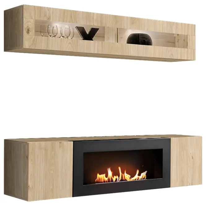 Obývacia stena Fly Hj Fy N2 Hickory Jackson/Biokrb,3