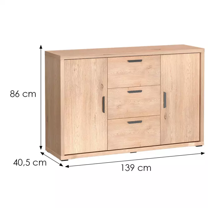 Komoda Grande G2 140 Dub Cremona