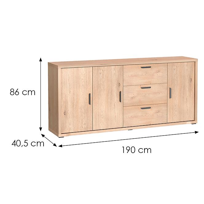 Komoda Grande G3 190 Dub Cremona