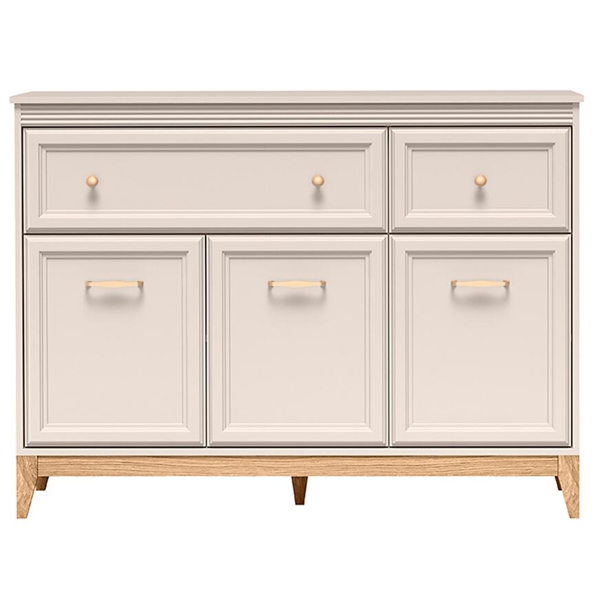 Komoda Windsor 1w 135 kašmír/dub prírodný