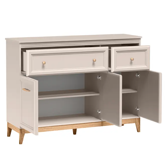 Komoda Windsor 1w 135 kašmír/dub prírodný,5