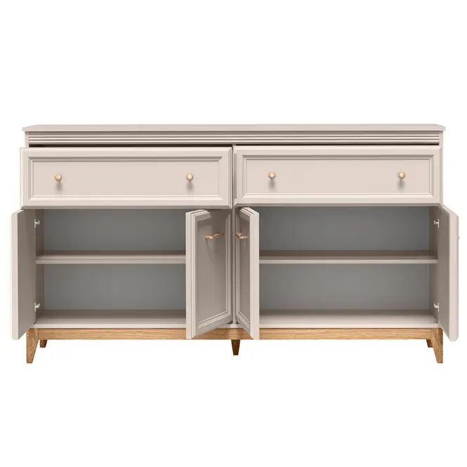 Komoda Windsor 2w 180 kašmír/dub prírodný,4