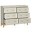 Komoda Windsor 3w 135 Kashmir/Prirodzený dub,2