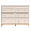 Komoda Windsor 3w 135 kašmír/dub prírodný,2