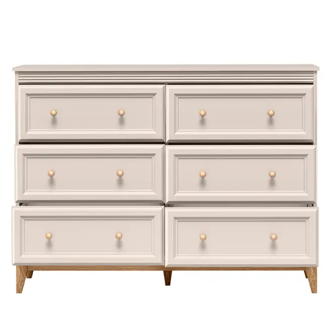 Komoda Windsor 3w 135 kašmír/dub prírodný,3