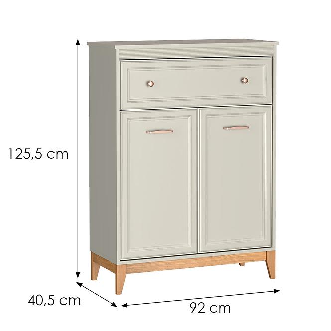 Komoda Windsor 4w 90 Kashmir/Prirodzený dub
