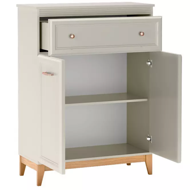Komoda Windsor 4w 90 Kashmir/Prirodzený dub