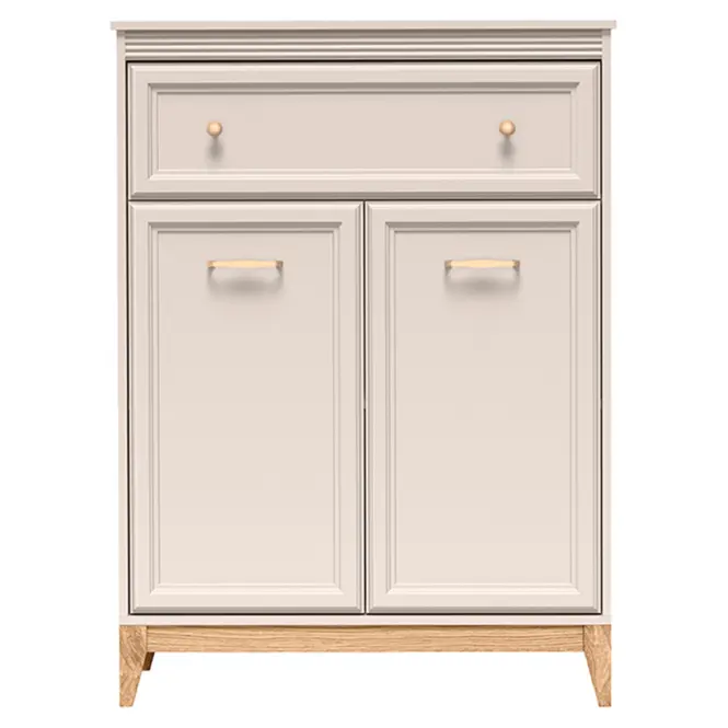 Komoda Windsor 4w 90 kašmír/dub prírodný