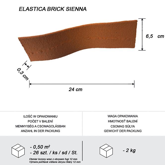 Flexibilná fasádna doska Brick Siena