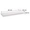 Závesná polička FS 60/24 biela 65080 595x235,2