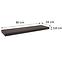 Závesná polička FS 80/24 wenge 65114 795x235,2