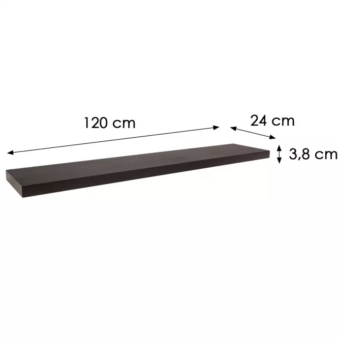 Závesná polička FS 118/24 wenge 65144 1180x235