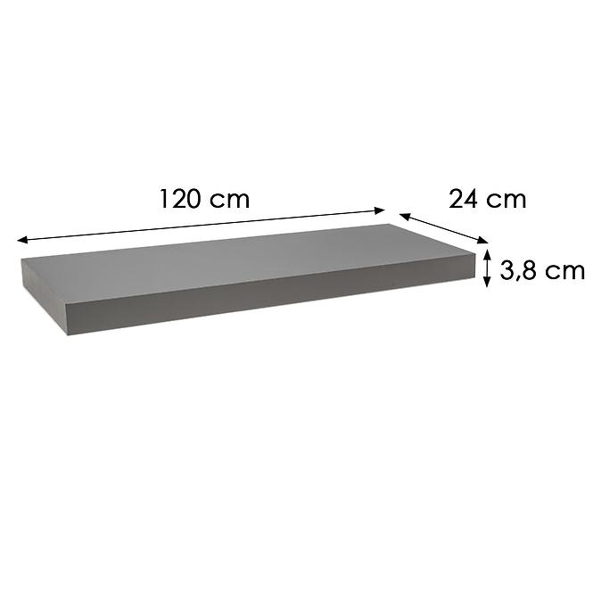 Závesná polička FS 60/24 svetlé sivý 65095 595x235,2