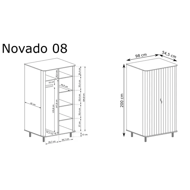 Skriňa Novado 8nv Biela klasika,3