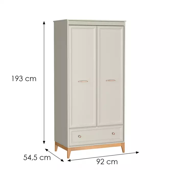 Skriňa Windsor 10w Kašmír/Dub Prírodné
