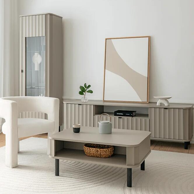 Vitrína nízka Novado 9nv Clay Gray,11