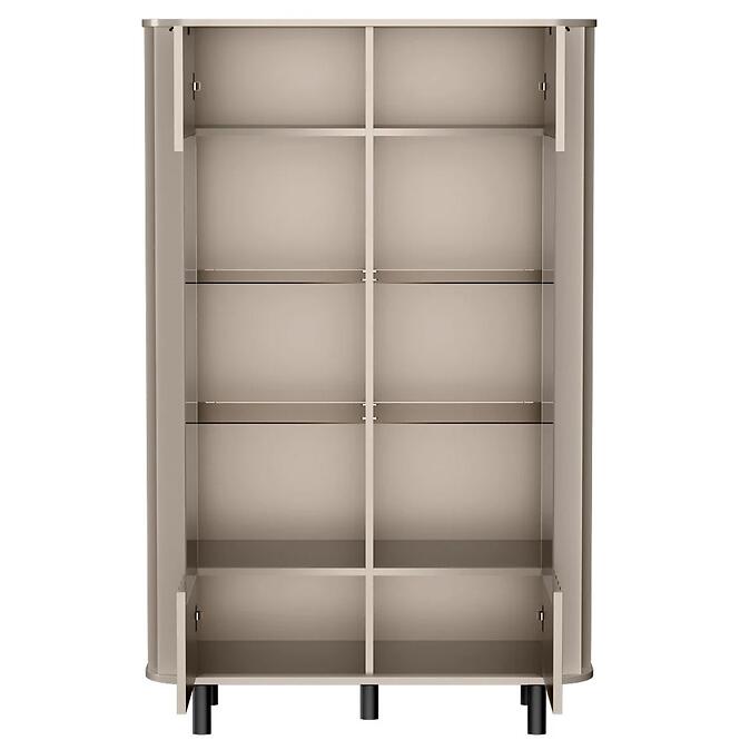 Vitrína nízka Novado 9nv Clay Gray,5