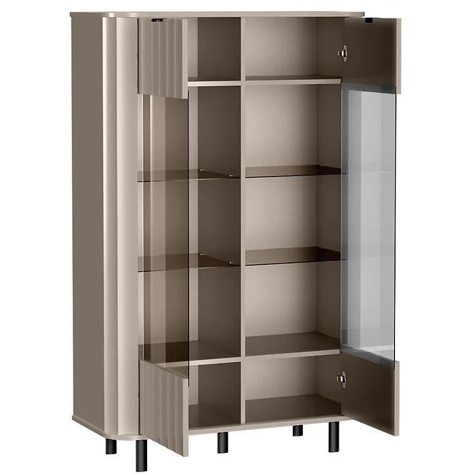 Vitrína nízka Novado 9nv Clay Gray,6