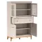 Vitrína nízka Windsor 5w Kašmír/Dub prírodný,5