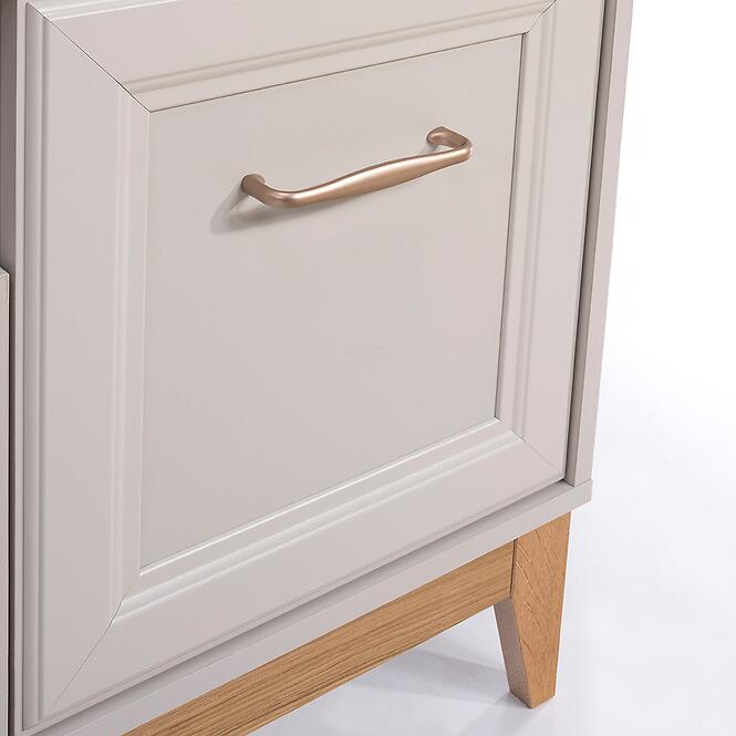 Vitrína nízka Windsor 7w Kašmír/Dub prírodný,8