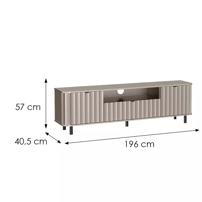 TV stolík Novado 5nv 200 Clay Gray,2