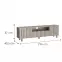 TV stolík Novado 5nv 200 Clay Gray,2