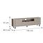 TV stolík Novado 5nv 200 Clay Gray,2