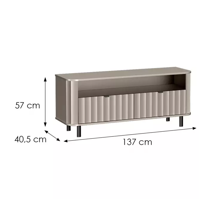 TV stolík Novado 6nv 140 Clay Gray