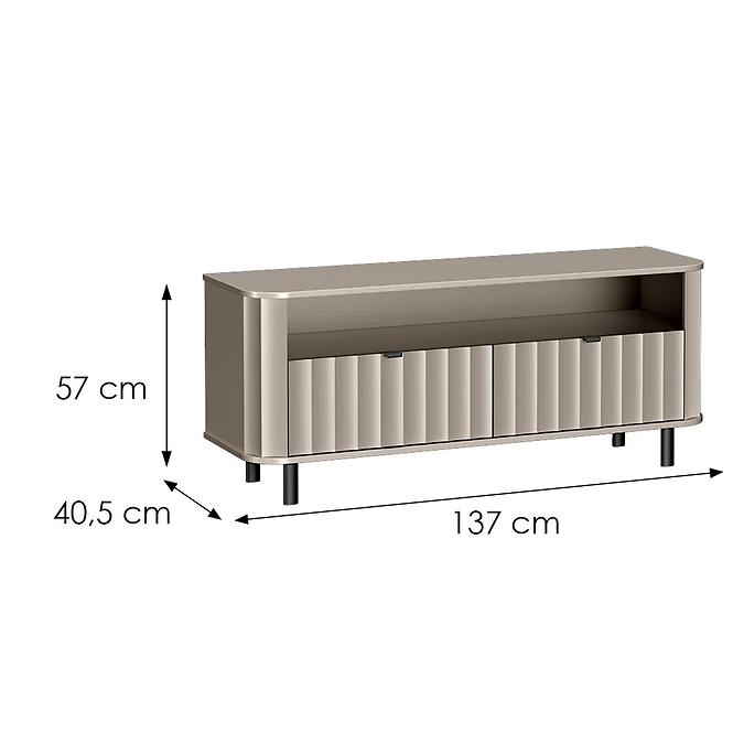 TV stolík Novado 6nv 140 Clay Gray