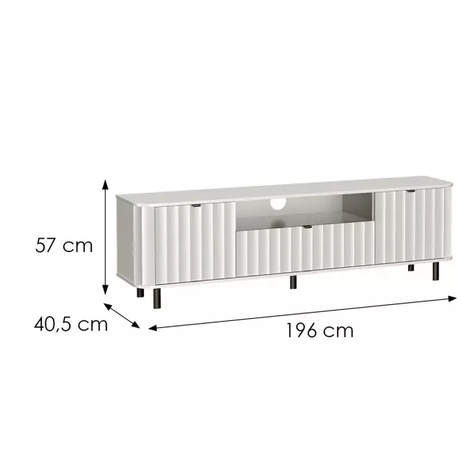 TV stolík Novado 5nv 200 Biela klasika,2