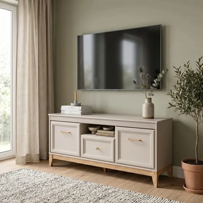 TV stolík Windsor 8w Kašmír/Dub Prírodné,9
