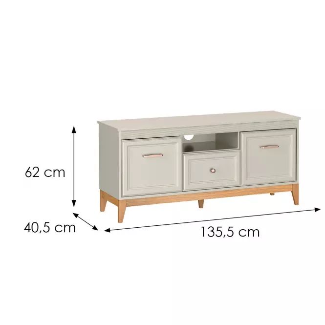 TV stolík Windsor 8w Kašmír/Dub Prírodné