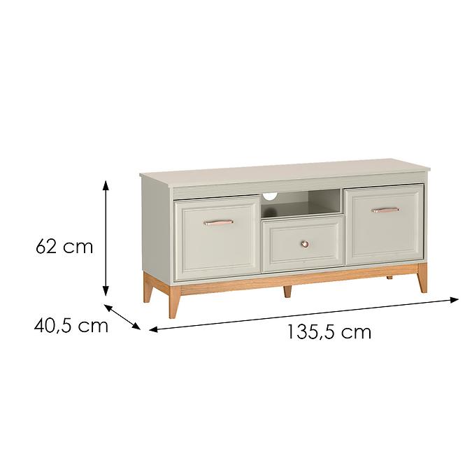 TV stolík Windsor 8w Kašmír/Dub Prírodné