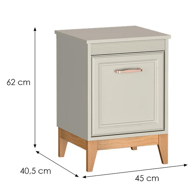 Nočný stolík Windsor 11w Kašmír/Dub Prírodné,2