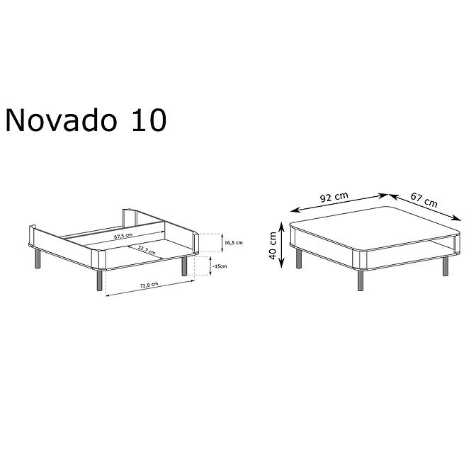 Konferenčný stolík Novado 10nv Clay Gray