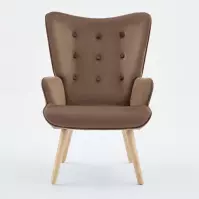 Kreslo Nicol hnedá