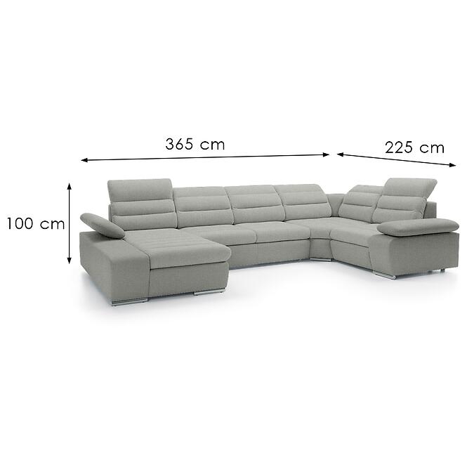 Rohová sedacia súprava Korfu II L Aragon 83