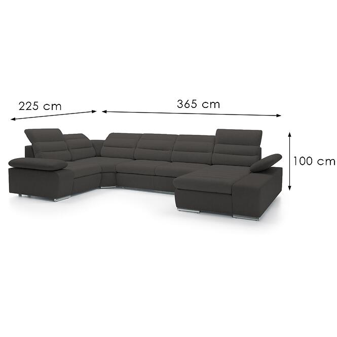 Rohová sedacia súprava Korfu II P Aragon 97