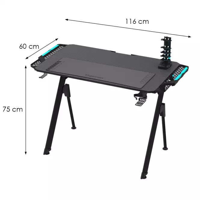 Písací stôl Gamset Falcon 1.0 Ekgs8110