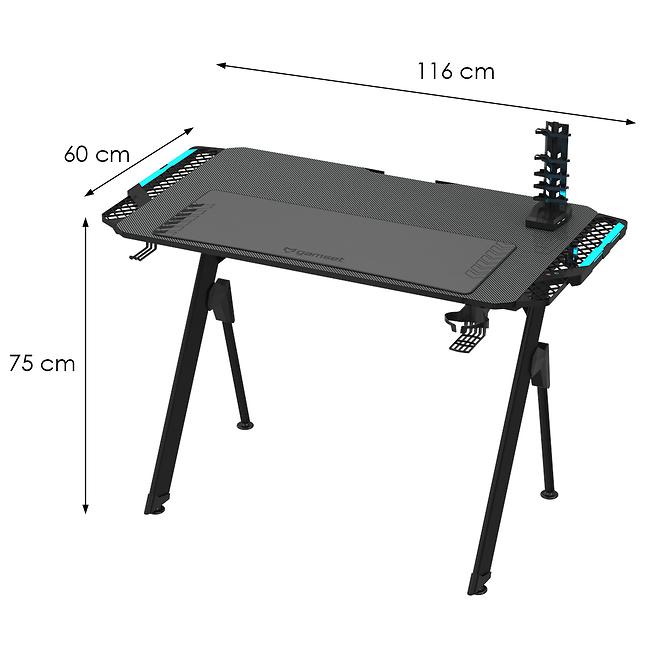 Písací stôl Gamset Falcon 1.0 Ekgs8110,2