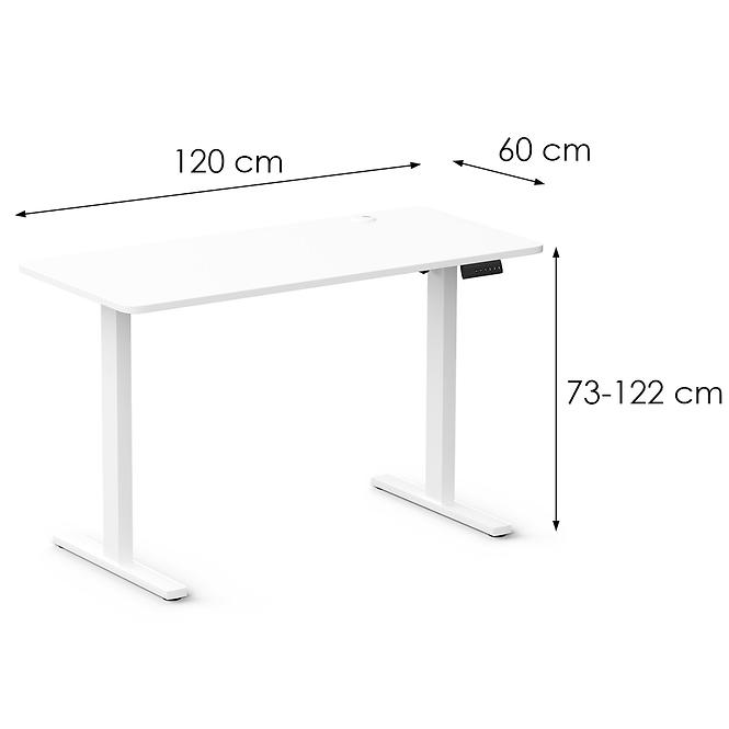Písací stôl Control+ 120 Lv0859 Biela,2