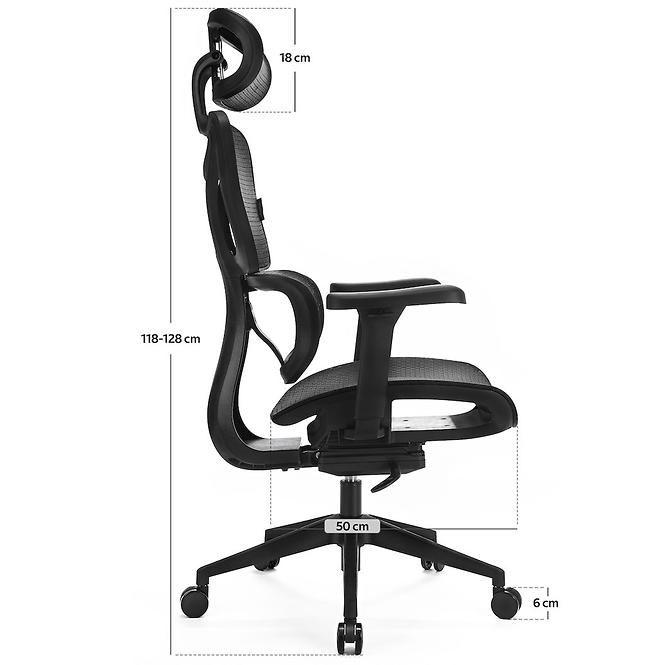 Kancelárske kreslo Control Series Lv0654 Čierna