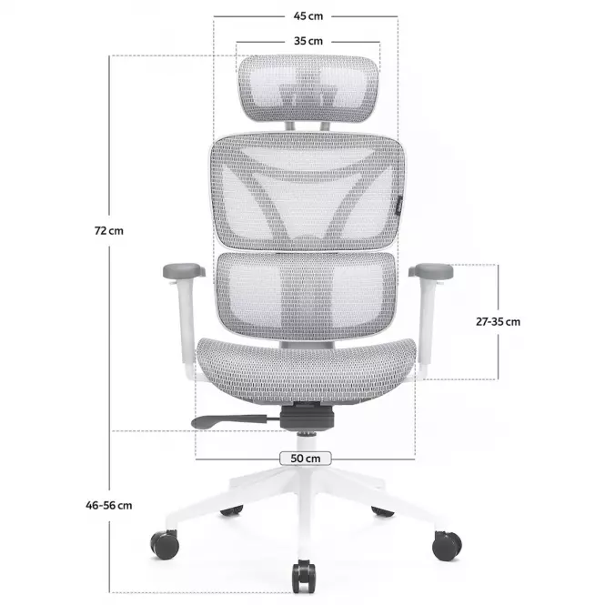 Kancelárske kreslo Control Series Lv0655 Biela