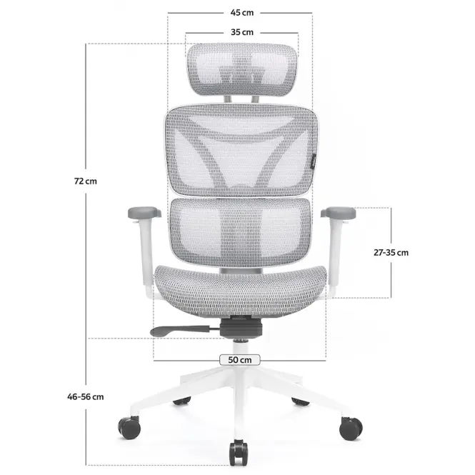 Kancelárske kreslo Control Series Lv0655 Biela,3